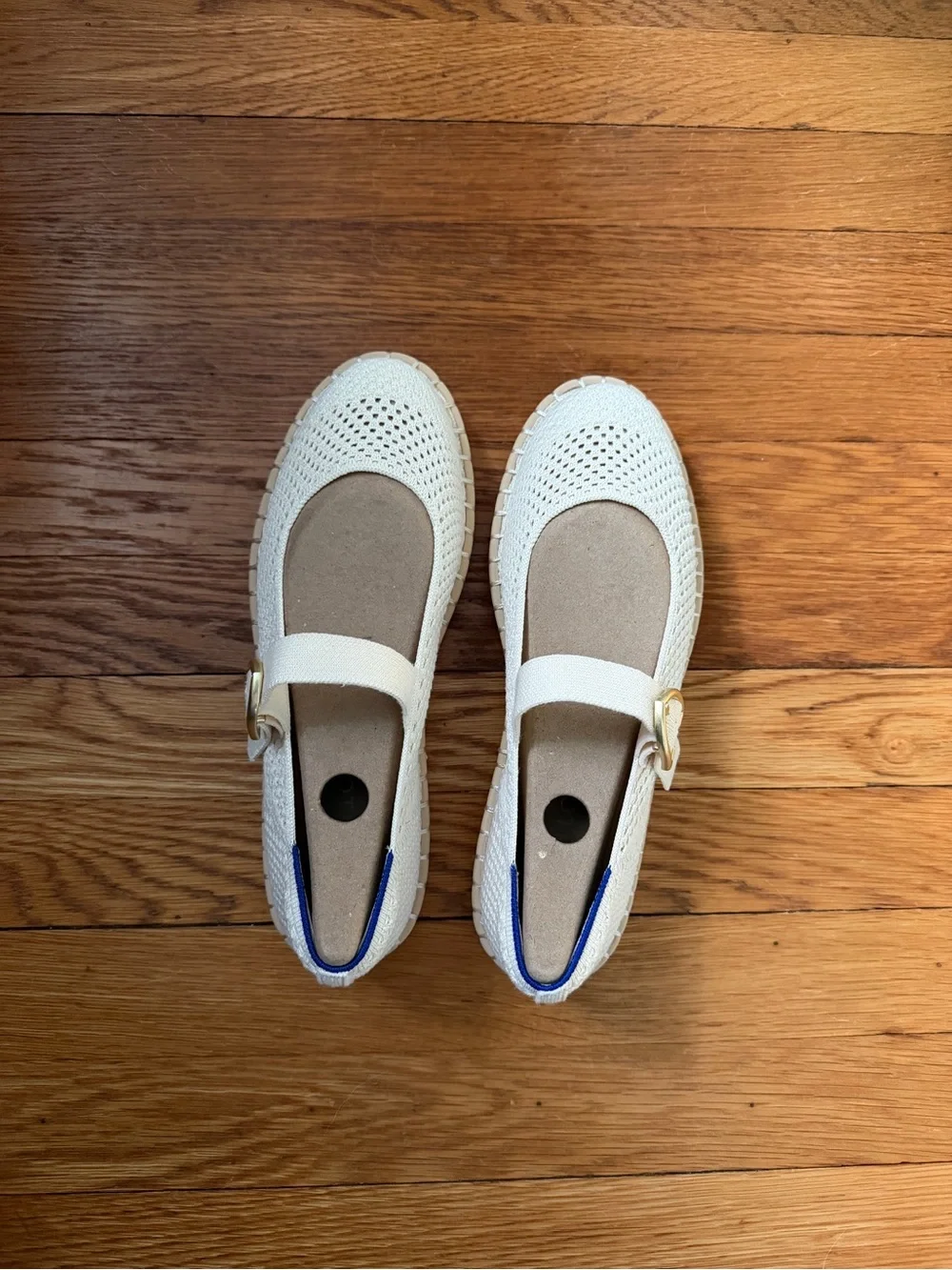 Rothy’s Espadrille Mary Jane - Jasmine (white/cream) - 9.5 - NIB
